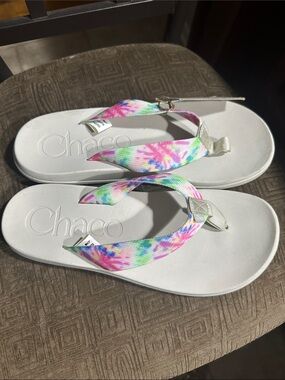 NWT Chaco Women's Chillos Tie Dye Flip Flop size 10